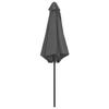 vidaXL Sonnenschirm mit Aluminium-Mast 270x246 cm Anthrazit
