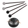 1Pair Glockenspiel Drum Stick with Wood Handle Steel Tongue Drum Mallet Soft Rubber Percussion Mallets Drum Stick