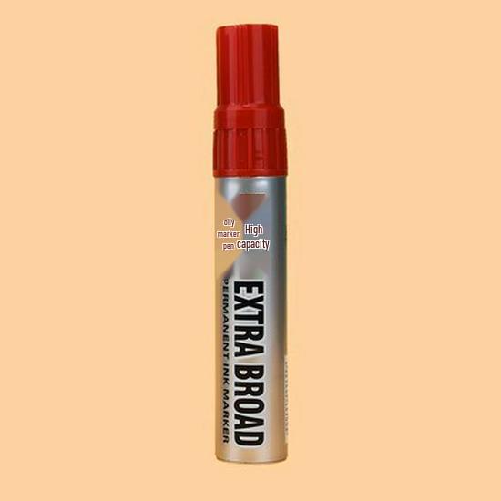 Zhi Pai 808 Refillable Extra Thick Oil-Based Marker for Logistics Boxes - Unerasable, Large Capacity, Limited Special Offer красный