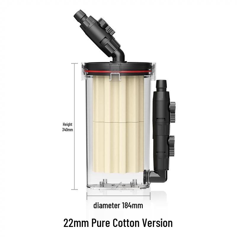 "Nitley No. 2 Non-Powered Aquarium Filter with High-Density Cotton"