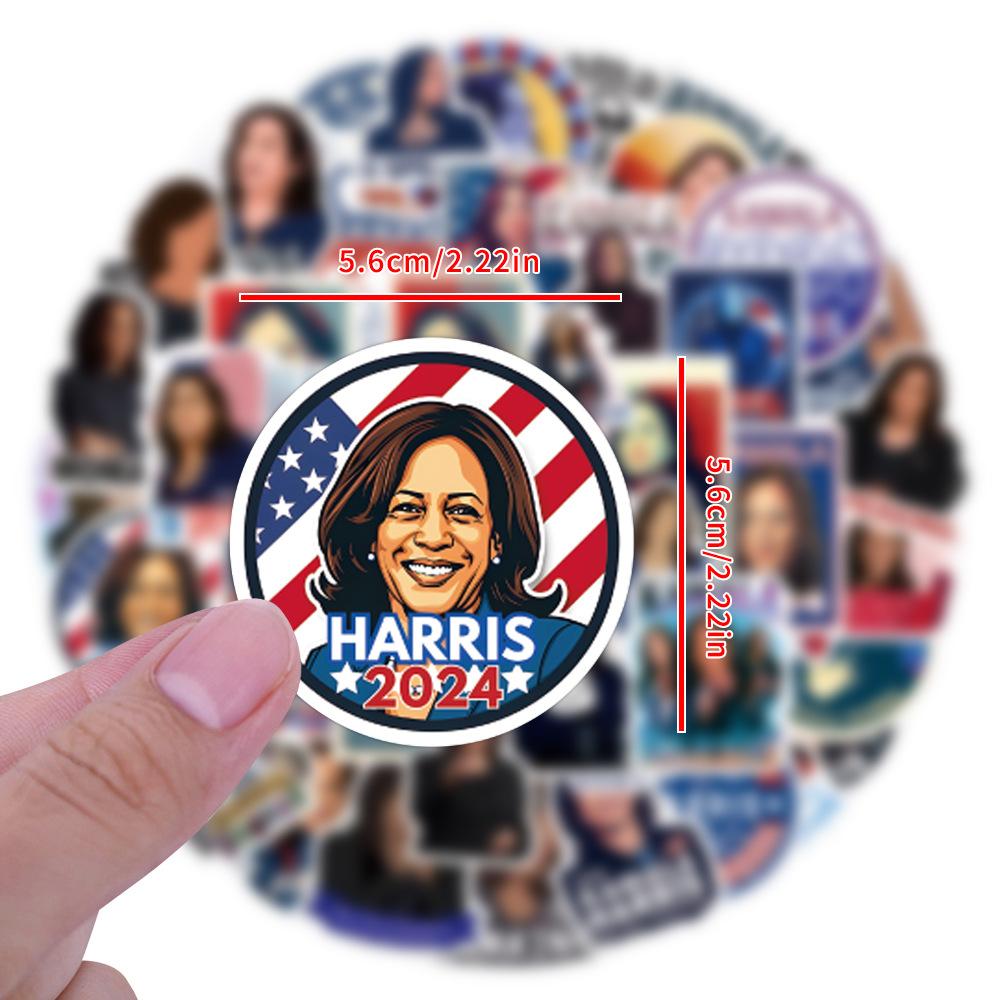 55 New Kamala Harris Graffiti Stickers Decorative Skateboard Mobile Phone Stickers