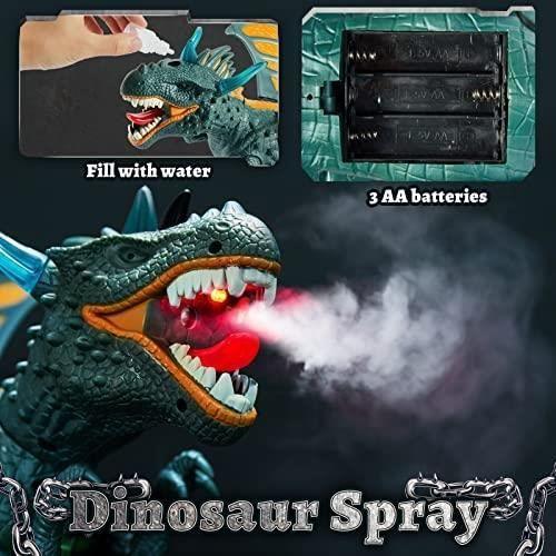 Jouet Dinosaure - BOROFONE - T-Rex - 52CM - Pulvérisation d'eau - Lumières et Sons