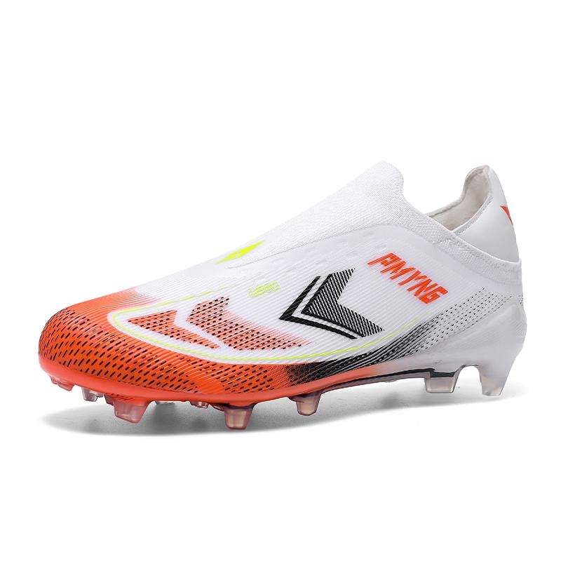 

Newly launched laceless football shoes for both men and women, anti-slip and shock-absorbing, specially designed for artificial 36 помаранчевий