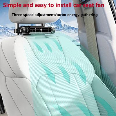 Creative Design New Fan Car Seat Fan USB Plug-in Version Powered Leafless Rear Pillow Cooling Seat Fan