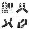 Universal 1-1/4" 32mm Motorcycle Foot Rest Highway Engine Guard Foot Pegs Mount For Harley Touring Honda Kawasaki Suzuki Yamaha