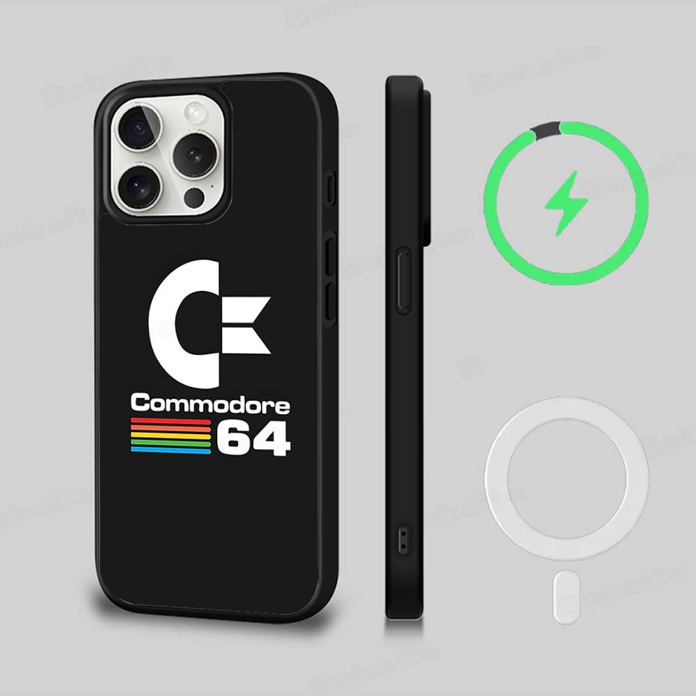 C-Commodore 64 Phone Case For IPhone 17 Air 16 15 14 13 12 11 Pro Max Plus For Magsafe Wireless Charge Cover