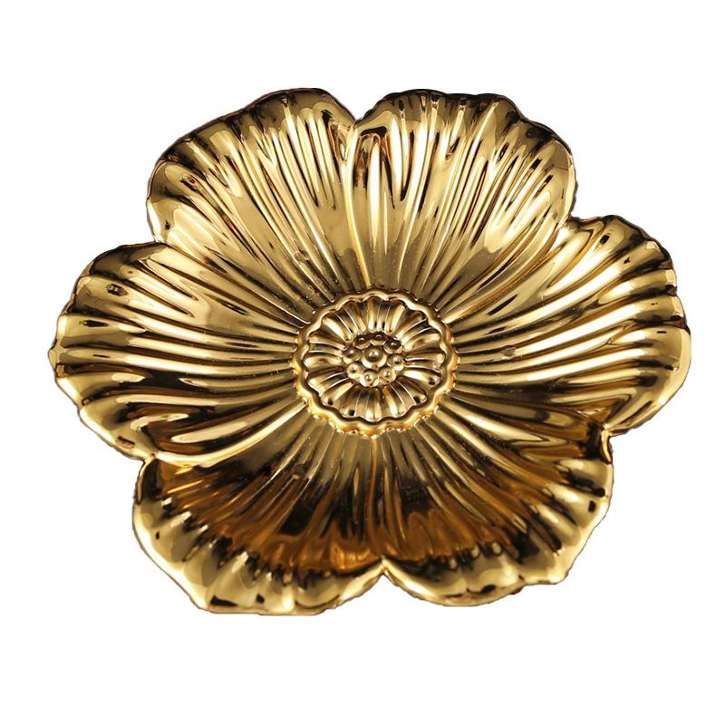 Creative Flower Metal Dessert Display Stand Decorative Cake Holder Cupcake Pastry Candy Display Plate for Wedding, Party