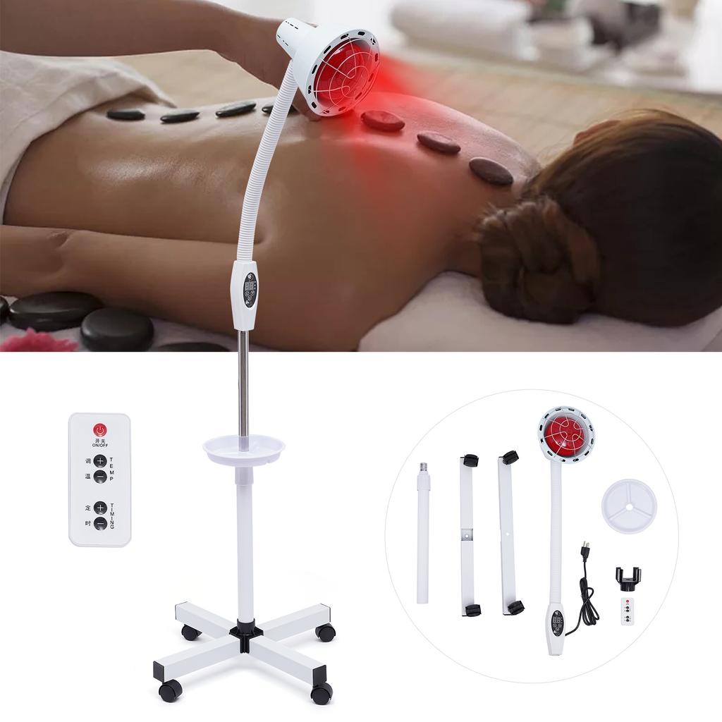 275W Near Infrared Lamp Red Light,with Flexible Arm and Remove Control Standing Lamp Adjustable Height Red Light Set