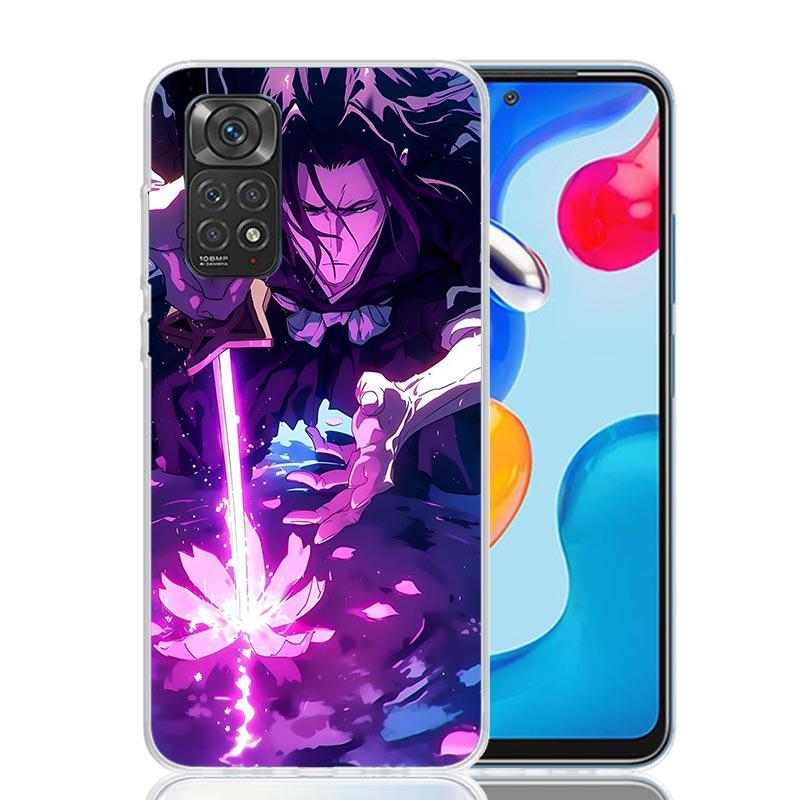 Bleach Kuchiki Byakuya Phone Case For Xiaomi Redmi Note 15 14 13 12S 12 Pro Plus 11S 11E 11 11T 10S 10 Art Soft Pattern Cover Re