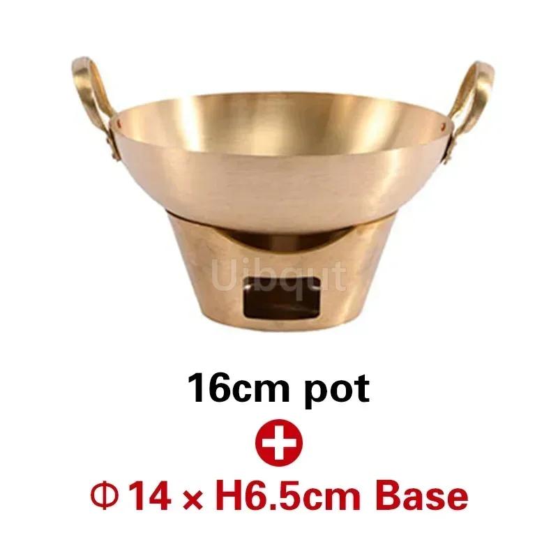 Southeast Asian style tableware Two-ear pot Rice cooker Brass Thai Cuisine soup pot Curry pot with two ears Thai tableware