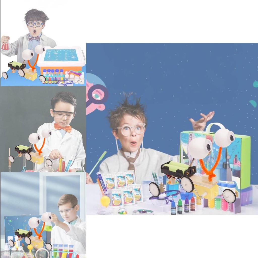 Science Experiment Diy Wooden Robot Toy For Kids Stem Educational Materials