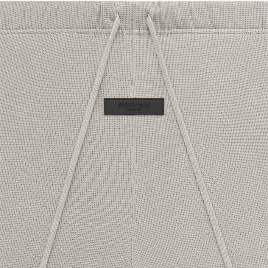 Fear Of God Essentials SS23 Waffle Relaxed Sweatpants Seal Logo Print Men Bottoms Seal-Gray FOG-SS23-014