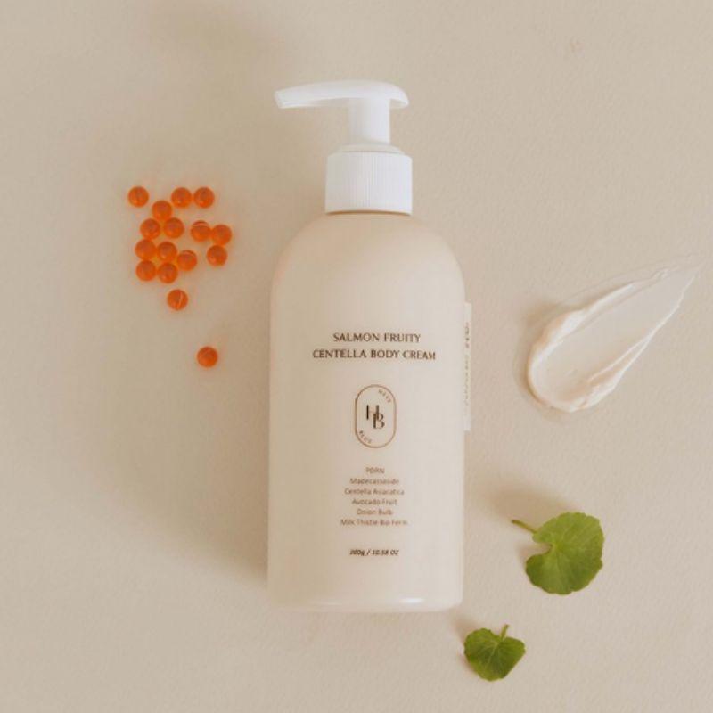 HEVEBLUE Salmon Fruity Centella Body Cream 300g