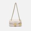 Womens Mini Square Crossbody Bag With Rhombus Stitching PU Leather Chain Strap Fashionable Street Style Shoulder