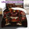 Flamengo football soccer Pattern Bedding,Quilt Set Quilt Cover Pillowcase Home Birthday Gift (1*duvet cover+2*pillowcase,without core)