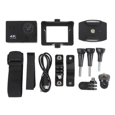 Cycling Video Camera 4K HD Rain Proof Wide Angle Electronic Stabilization Wearable Cycling Camera with 2.0 Inch Screen