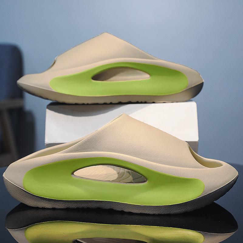 Grote Maat 36-45 Zomer Luxe Jongens Koppel Mode Eén Woord Outdoor Zand Strand Sandalen Huis Pantoffels Herenschoenen Gratis Verzending