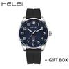HELEI Men Watch Top Brand Luxury Military Army Waterproof Sport Male Clock Auto Date Quartz Business Original Wristwatch 9016J