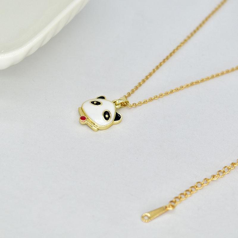 Panda Mascot Style Design High Sense Cute Cartoon Necklace Female