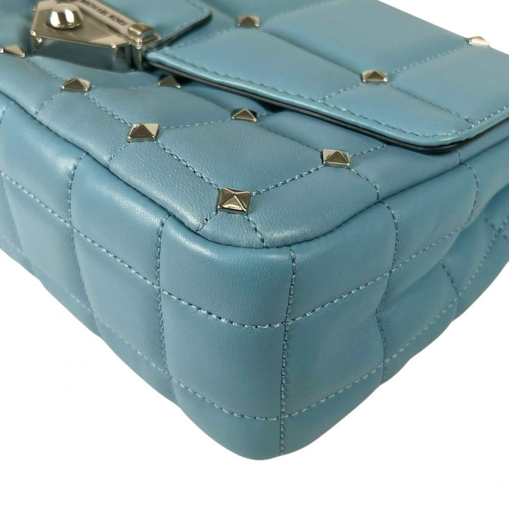 Michael Kors SOHO Shoulder Bag leather blue Women 30T1S1SL7Y Used