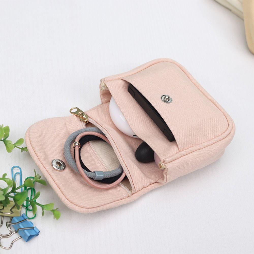 Card Organizer Student Simplicity Wallet Solid Color Portable Card Holder  Makeup Bag