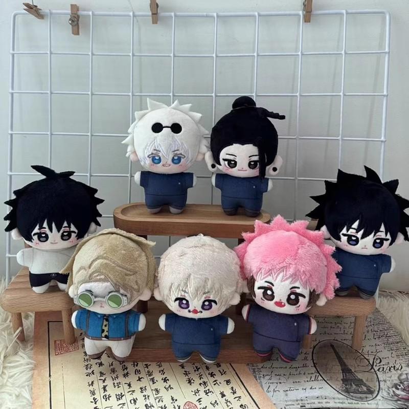10Cm Nanami Kento Plush Dolls Pendants Mini Gojo Satoru Keychain Plush Toys Bag Fushiguro Megumi Stuffed Doll Birthday Gift