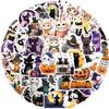 Halloween Cute Cat Stickers Pack Of 50 Waterproof Diy Decoration For Guitar Notebook Luggage