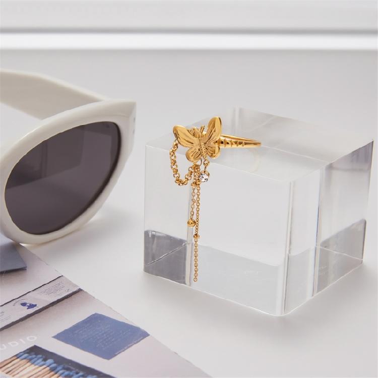 Tassels Rings Freshwater Pearls Flower Detail Stainless Steel Jewelry For Casual Or Formal Wear