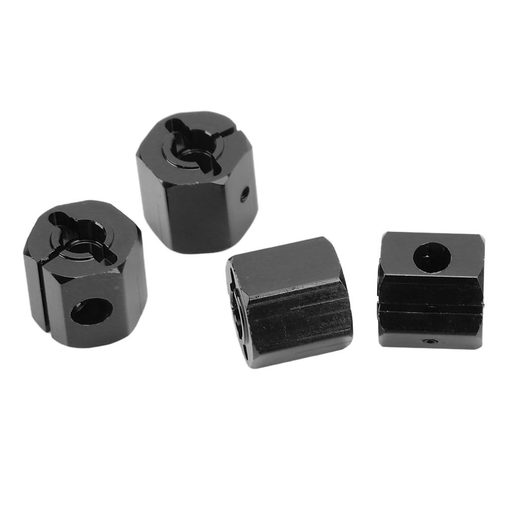 4PCS 12mm Hex Adapter Aluminum Alloy 12mm Wheel Hex Hub Drive Adapters for Axial SCX10 90046 for
