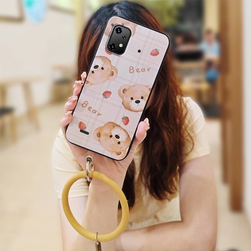 

heat dissipation Protective Phone Case For UMIDIGI Bison X20 Anti-knock Ring Cartoon Cute Waterproof Solid Color Funny UMIDIGI Bison X20
