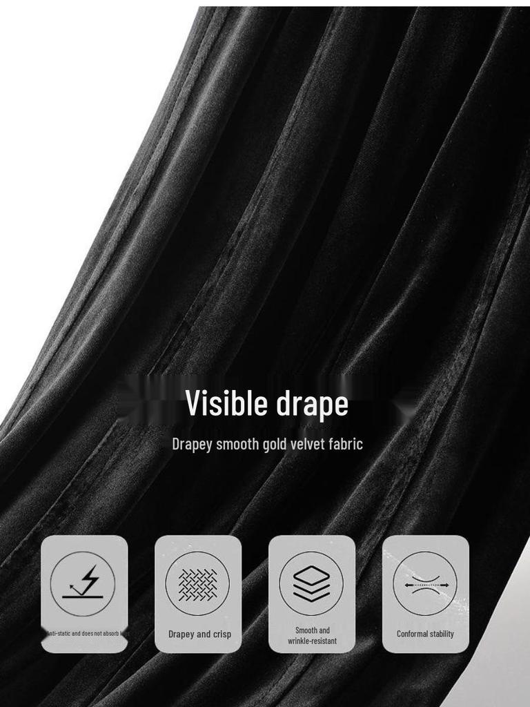 Goldener Samt High-Waist Straight-Leg Hose für Damen - Frühjahr/Herbst 2025 Kollektion