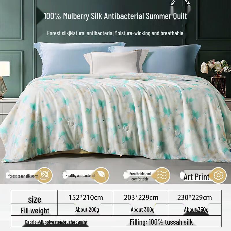 FUANNA Antibacterial Summer Silk Blend Quilt