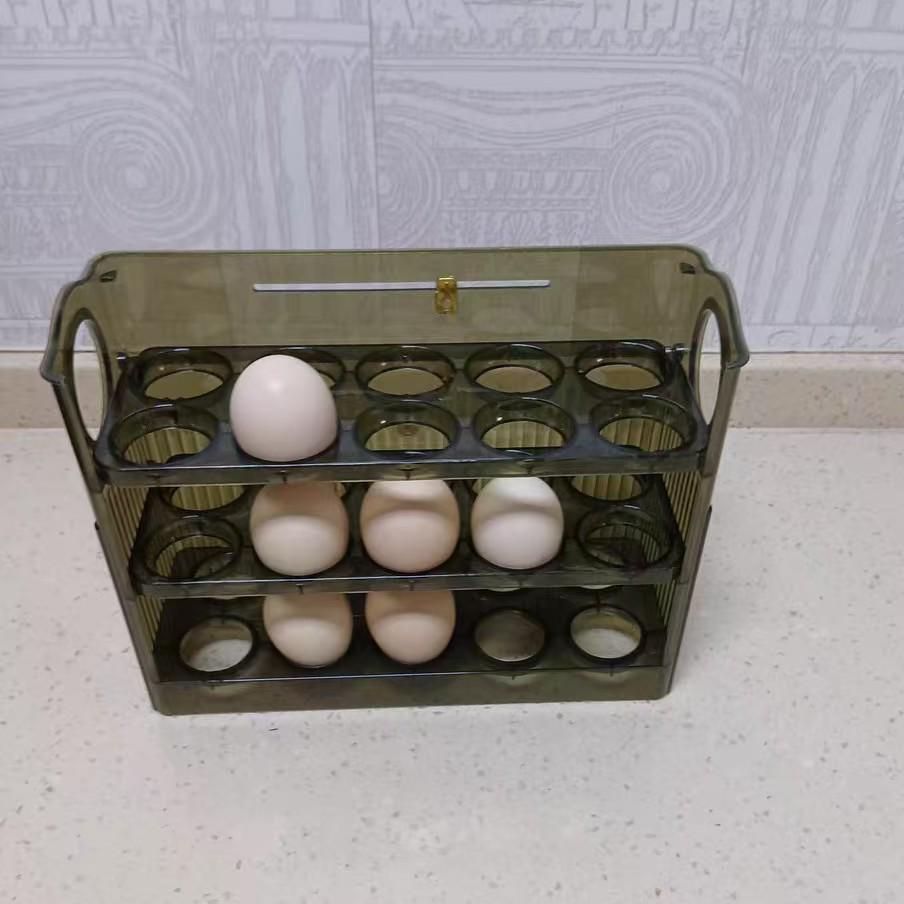 Automatische Eieraufbewahrungsbox mit Timer für Kühlschranktür