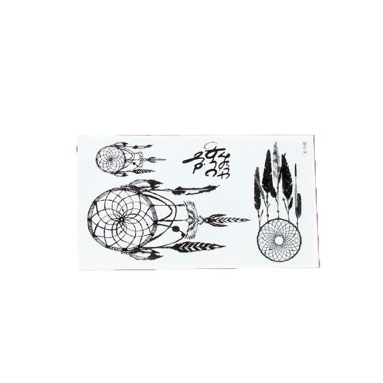 Unisex 3D Dream Catcher Waterproof Temporary Flash Tattoo Sticker Body Art Decal
