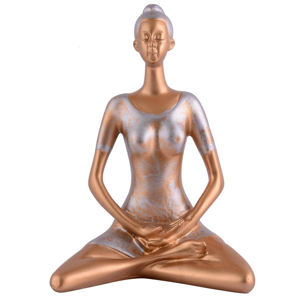 Resin Yoga Lady Home & Office Decor Fantasy Showpiece