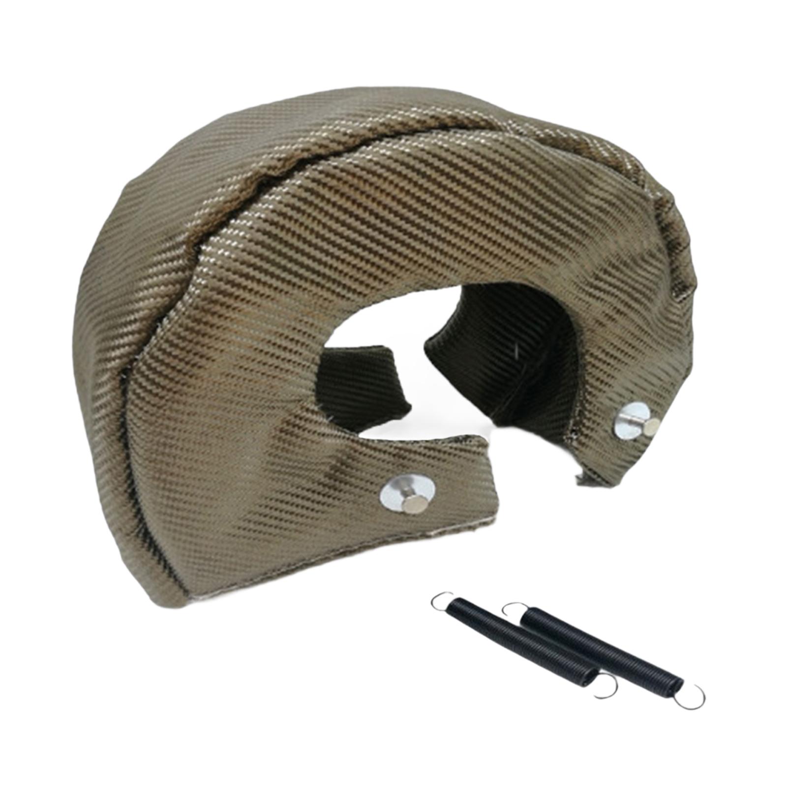 

Car T3 Turbocharger Heat Shield Cover Easy Installation Turbocharger Blanket Thermal Heat Shield Cover Wrap with Fastener Spring