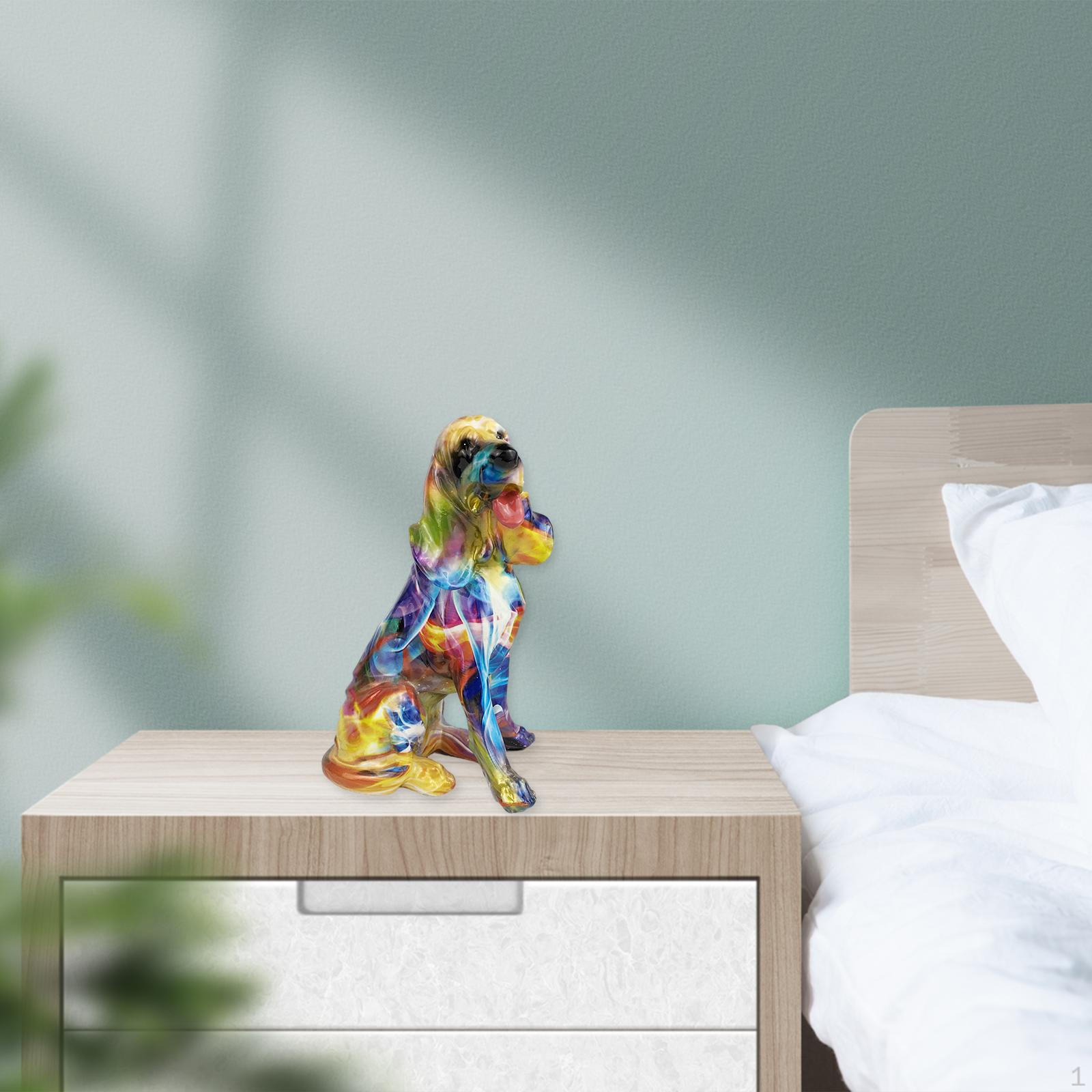 

Граффити Арт Статуя Таксы Красочная Современная Фигурка Собаки Скульптура для Домашнего Входа Ремесла Подарок Sitting