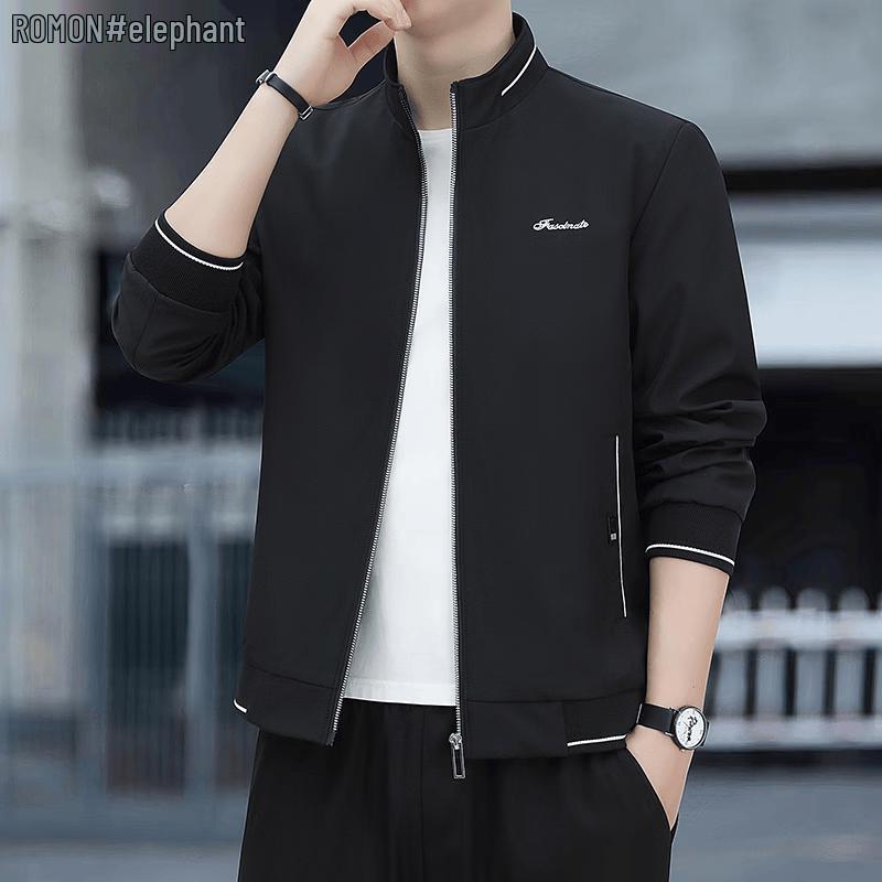 Luomeng Men s Stand-Collar Business Casual Jacket 4XL