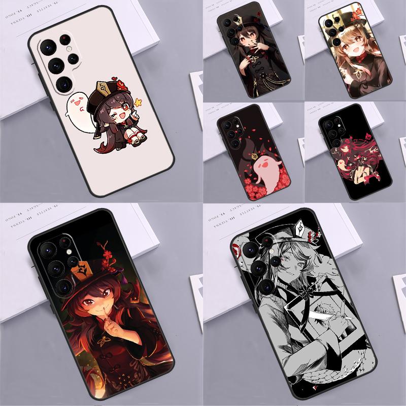 Genshin Impact Hu Tao Phone Case For Samsung Galaxy S24 S25 Ultra S9 S10 S20 S22 S21 S23 Plus S24 FE Cover Coque