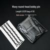Black U-Shaped Hairpin Clip for Thick Hair - Bun Fixation Hair Accessory