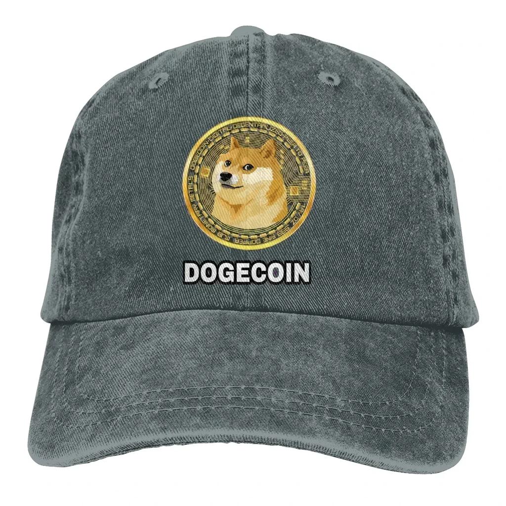 Cryptocurrency  Baseball Cap Unisex Doge Dogecoin Skyrocketing Bitcoin Digital Currency Caps colors Women Summer Snapback Caps
