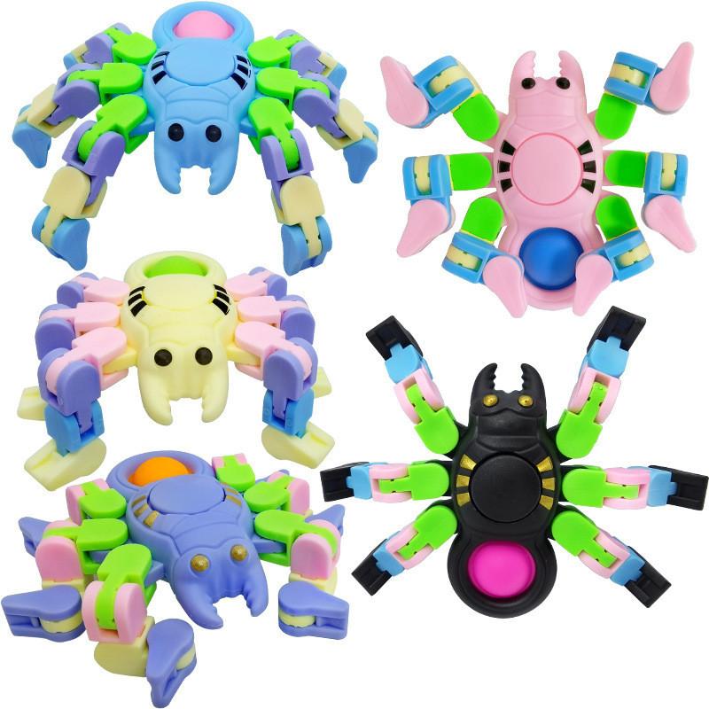 Kids Spider Plastic Spinner For Sensory Stimulation And Stress Management