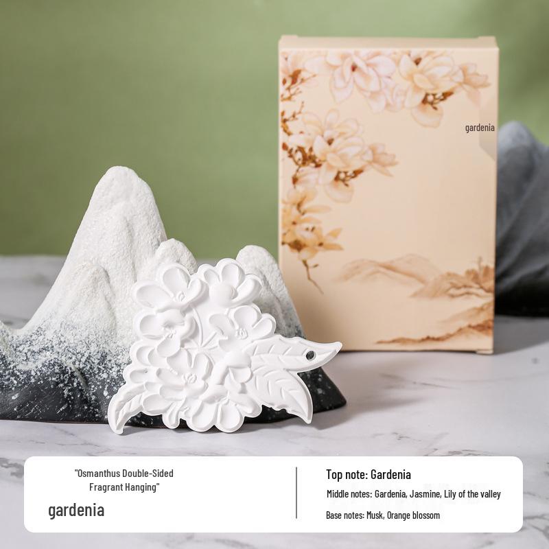 Osmanthus Aroma Diffuser: Fragrant Plaster Pendant for Car Mirror & Wardrobe. 70g