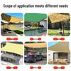 Beige High-Density Outdoor Sunshade Sail - Thickened, Encrypted, UV Protection