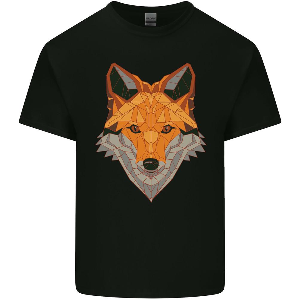Polygonal Fox Mens Light Cotton T-Shirt Unisex T-Shirt L