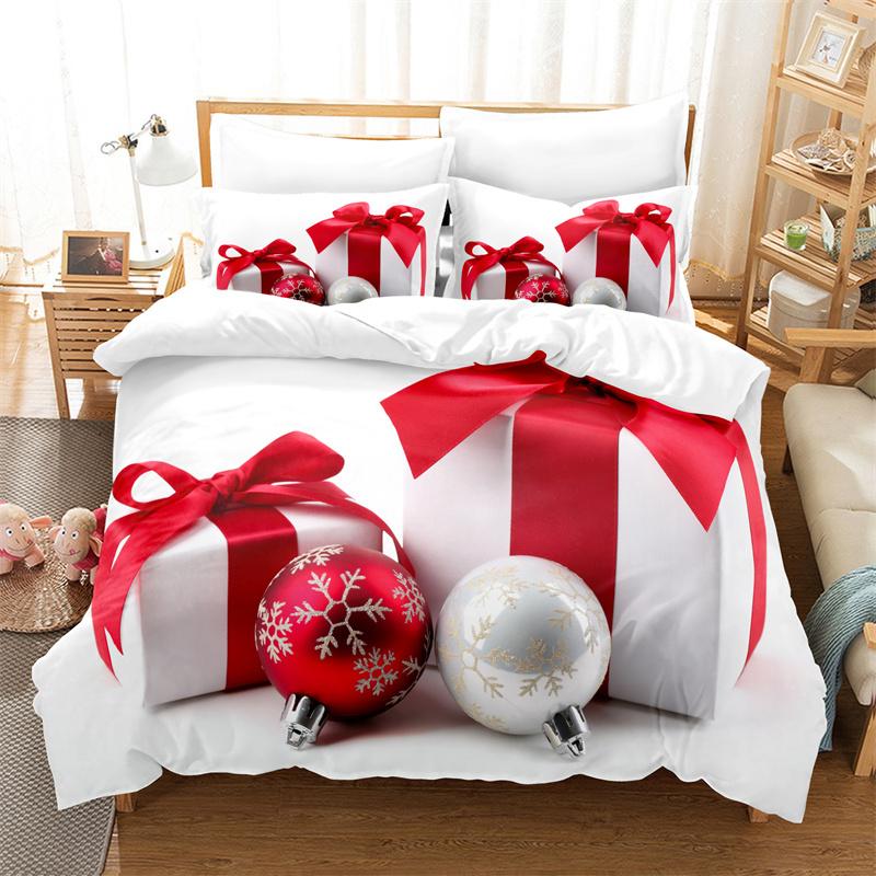 Christmas Animals Bedding Set Children Duvet Cover Set Fashion Quilt Cover Boys and Girls Christmas Comforter Cover Bedding Sets
