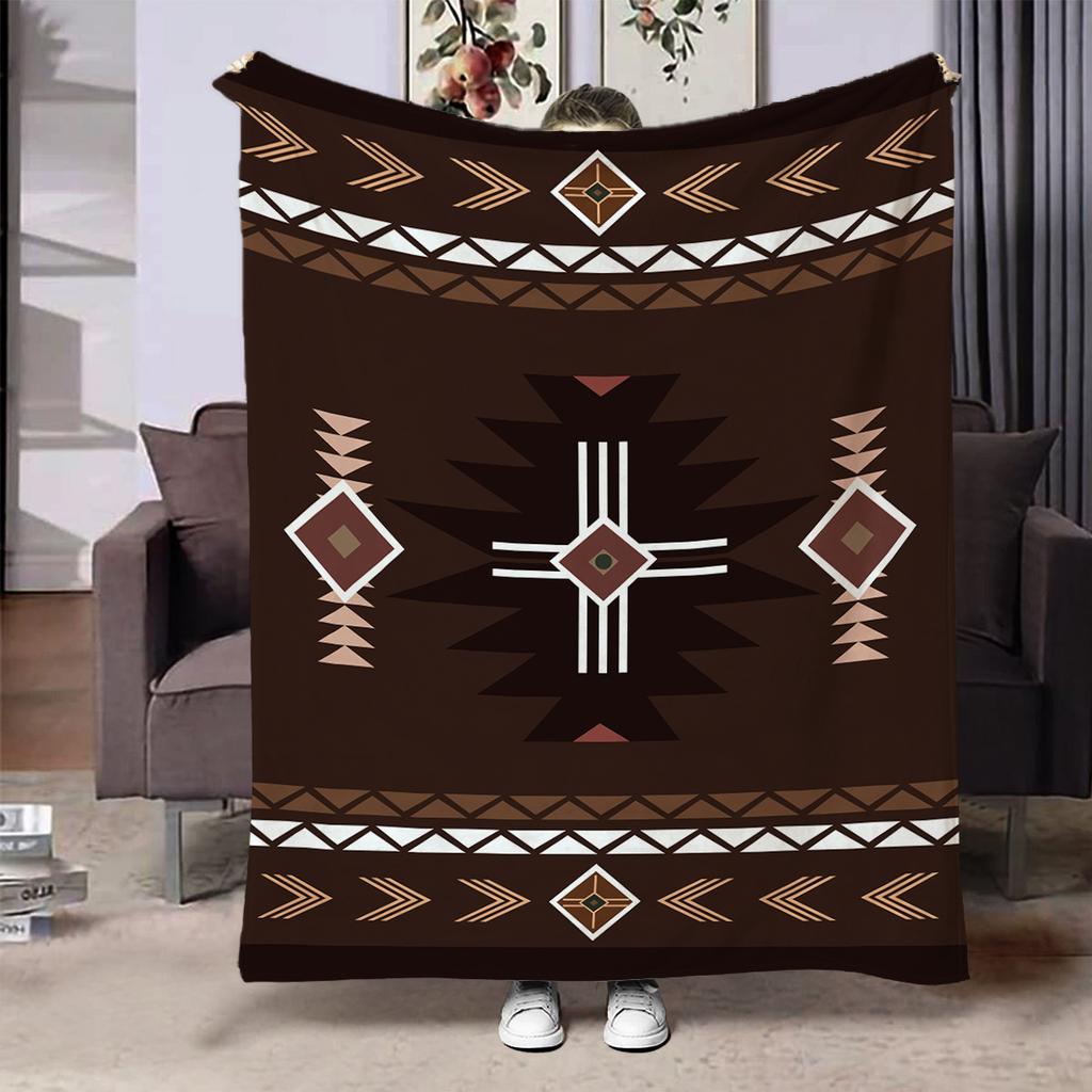 Flannel Throw Blanket Ethnic Patterns Print Blanket Super Soft Cozy Sofa Nap Blanket Home Blanket Perfect Home Gift for Her