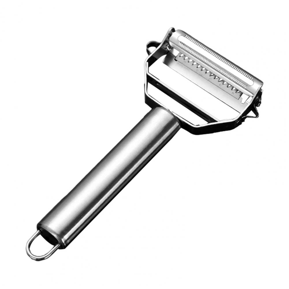 Sharp Blade Peeler Stainless Steel Peeler with Dual Blades Multi-function Kitchen Tool for Slicing Shredding Ergonomic