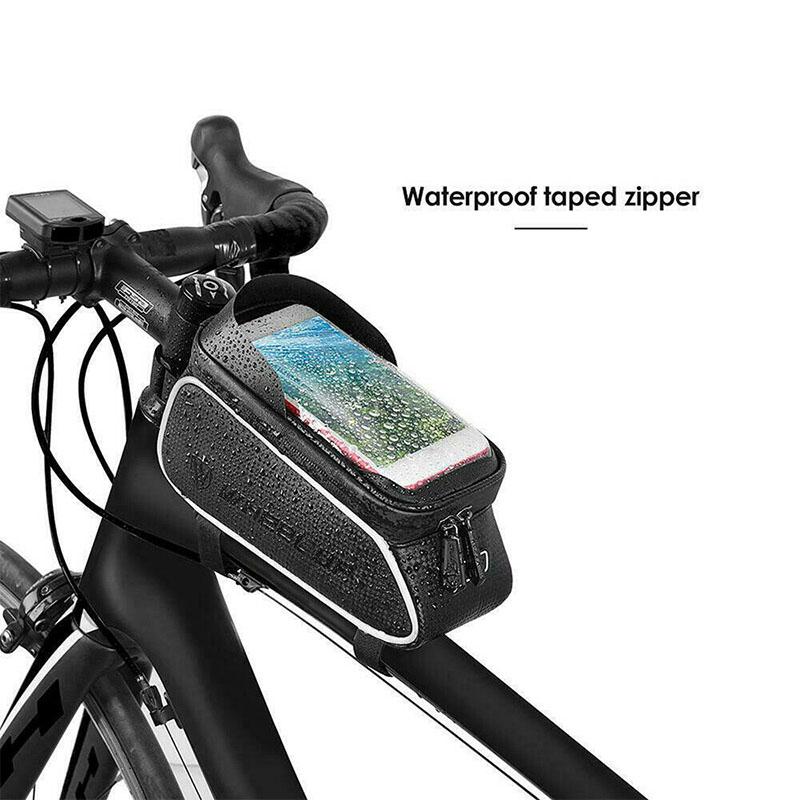 Waterproof Bicycle Bike Front Tube Pouch Bag Frame Pannier Mobile Holder Phone
