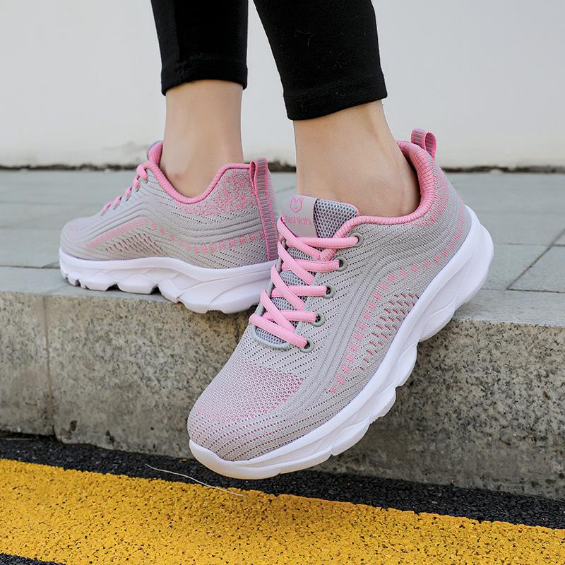Spring and summer Fashion New Women's Sports Shoes Low cut Breathable Casual Single Shoes Lightweight Running Shoes